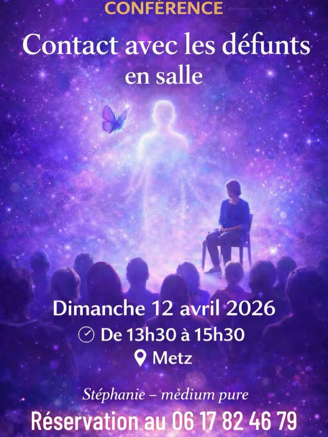 Illustration – Conférence défunts 12 Avril 2026 avec STÉPHANIE DABROWSKI
