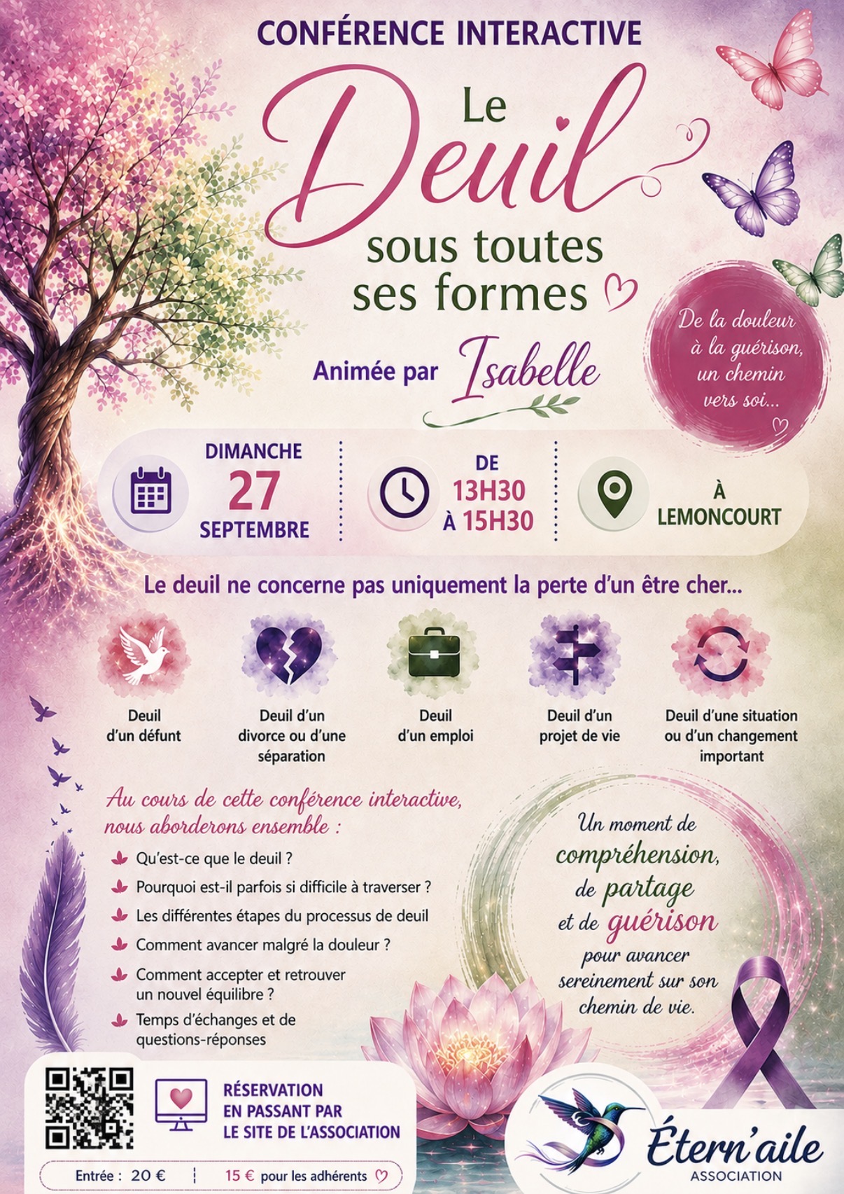 Illustration – Conférence sur le Deuil 27 Septembre 2026